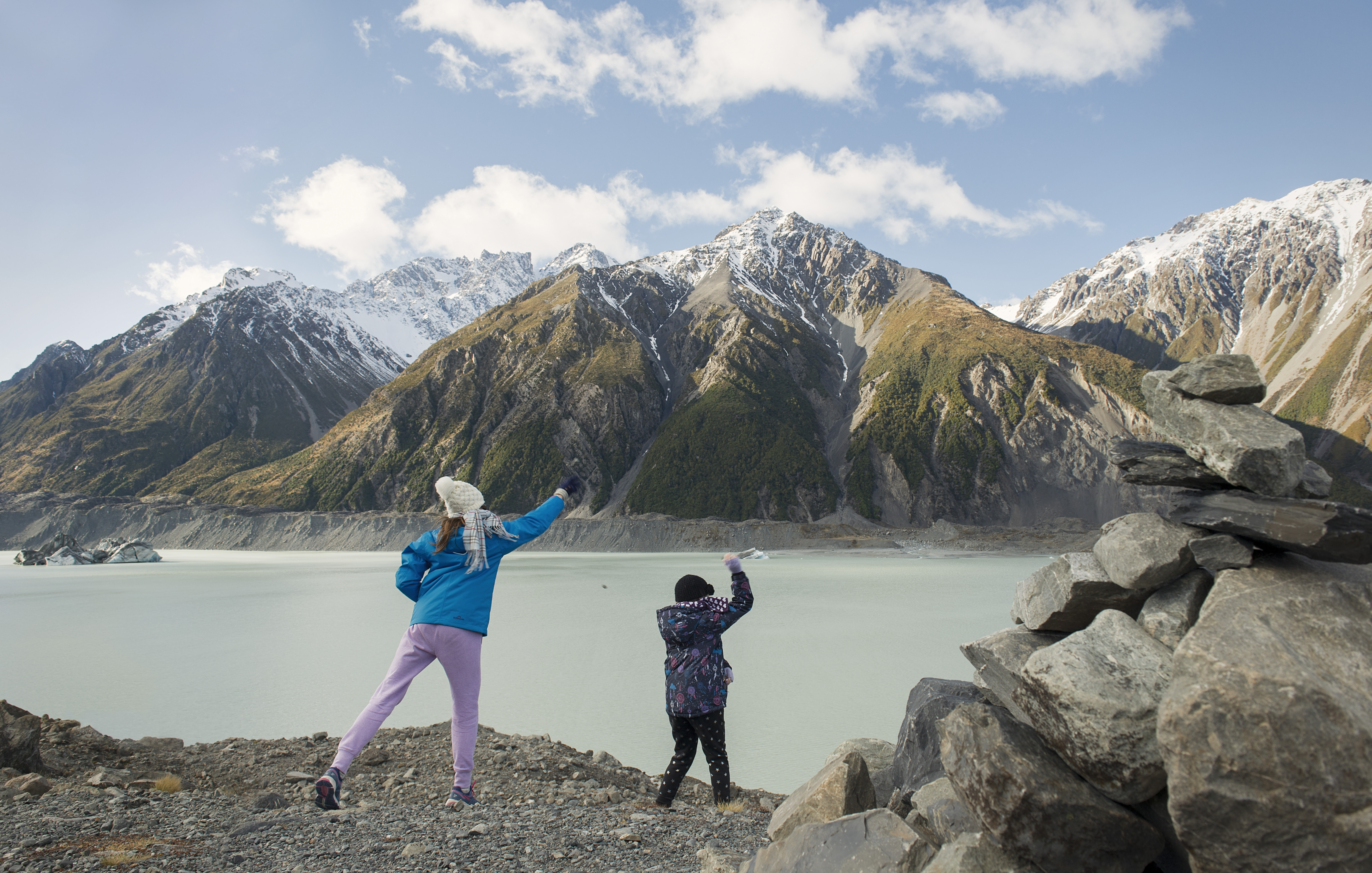 Blue Lakes and Tasman Glacier